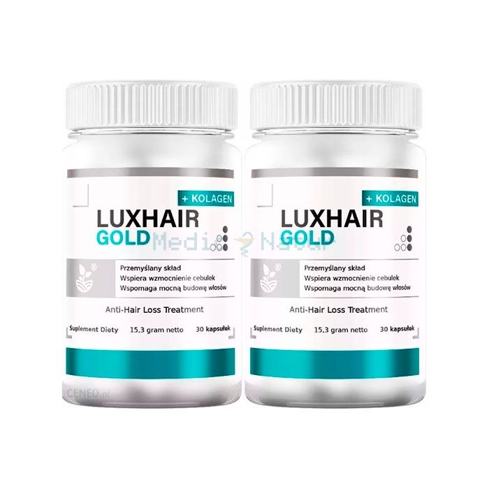 ✙ LuxHair Gold - kapsuly na rast vlasov