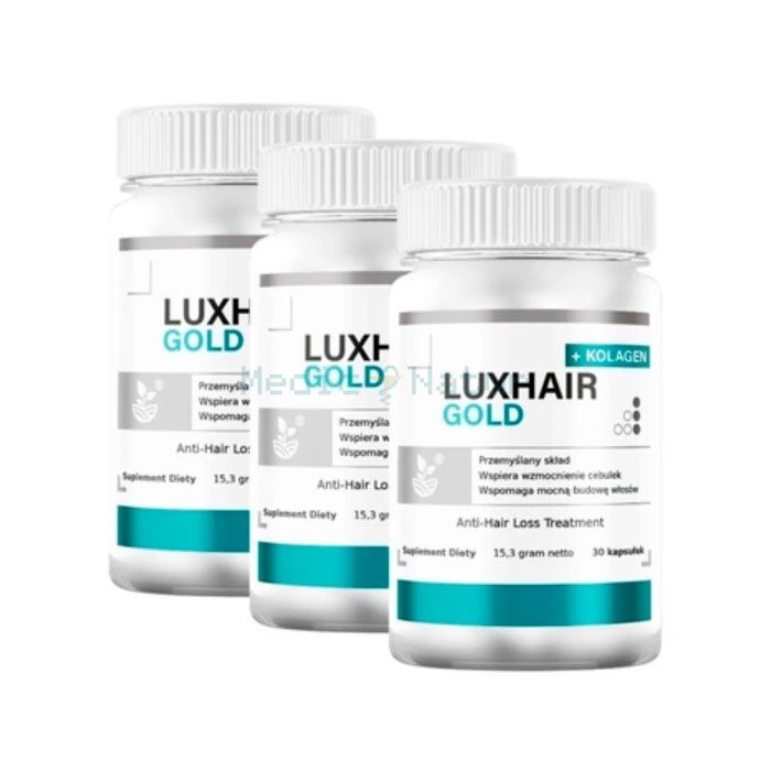 ✙ LuxHair Gold - kapsuly na rast vlasov